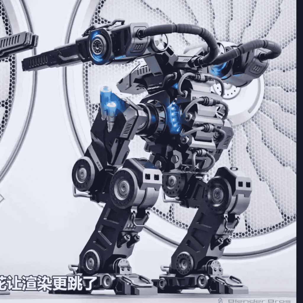 【中文字幕】Blender硬表面科幻机甲设计 — 图片 1