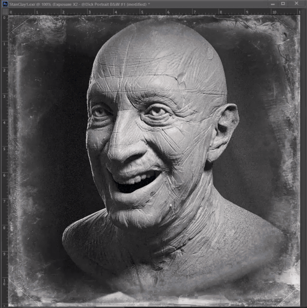 【中文配音及原版】ZBrush高阶雕刻超写实男性老者 — 图片 1