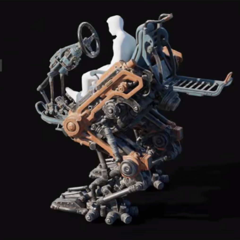 【中文配音及原版】Blender机甲坐骑高阶机器人绑定课程 — 图片 1
