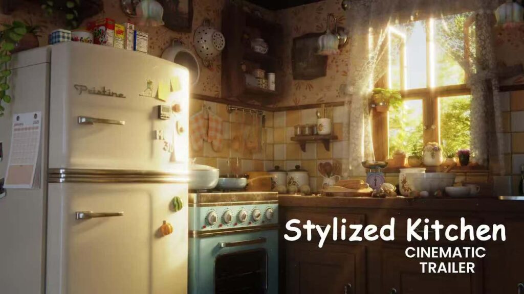 【中文字幕】风格化厨房课程：在 Blender 中创建精美 3D 场景的完整指南 — 图片 1