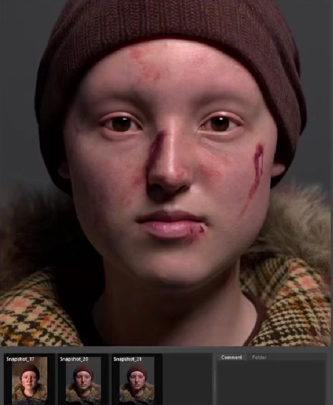 【中文配音及原版】Ellie 超写实面部绒毛 Grooming in XGen — 图片 1