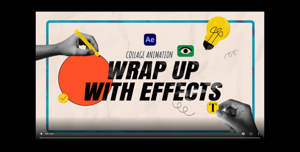 【优质入门】动态设计2025绝佳入门教程 Skillshare – Intro to Motion Design 2025 Simple & Easy Collage Animation In After Effects — 图片 1