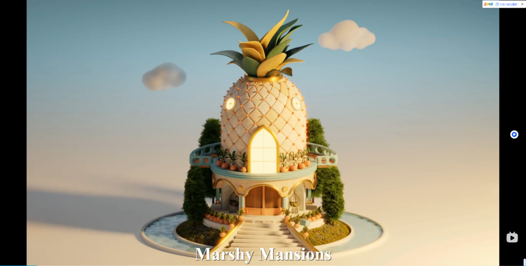 【中文字幕】Blender令人惊艳的小场景动画-菠萝大厦 — 图片 1