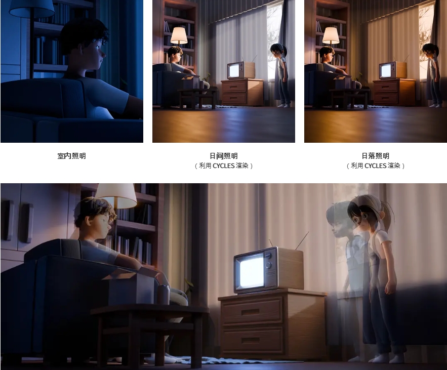 [中文配音]三段沉浸式Blender 3D动画全流程 — 图片 4
