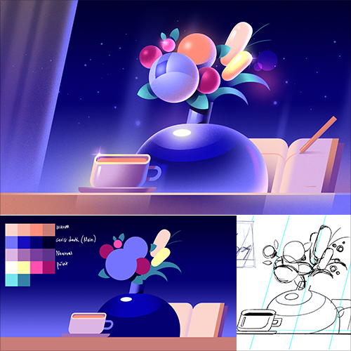 动态设计前期制作：概念发展与平面美术作品创作 — 课程示例 4