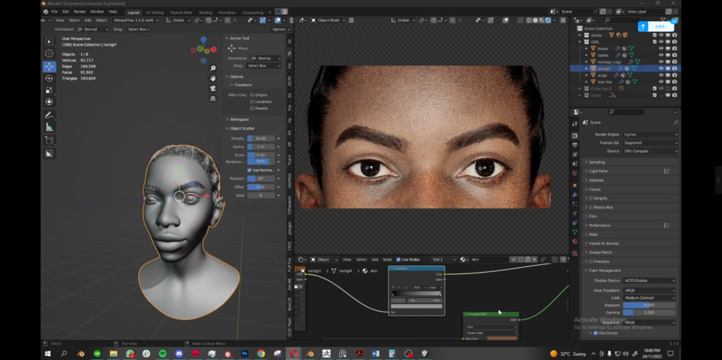 Yelzkizi – Blender 逼真 3D 角色创建课程，40.7GB — 图片 1