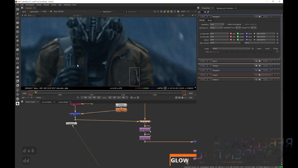 [中文字幕]NUKE VFX实拍高级合成教程 1-7课课程 — 图片 3